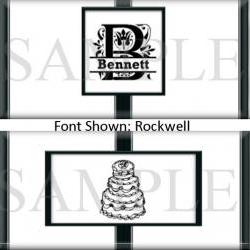 Elegant Mongrammed Black and White Wedding or Bridal Shower Candy Wrapper Party Favors